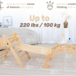 Wooden Indoor Climbing Set for Toddlers