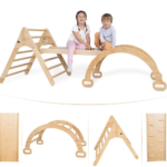 Wooden Indoor Climbing Set for Toddlers