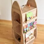 Rocket Bookcase and Toys Organizer