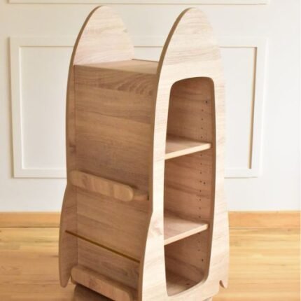 Rocket Bookcase and Toys Organizer
