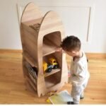 Rocket Bookcase and Toys Organizer