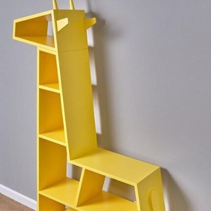 Wooden Giraffe Bookshelf
