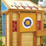 5-in-1 Game House Wooden Playhouse