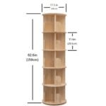 Rotating Multi-Tier Bookshelf