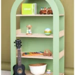 Logan Arched Wood Bookcase