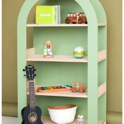 Logan Arched Wood Bookcase