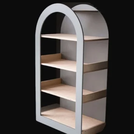 Logan Arched Wood Bookcase