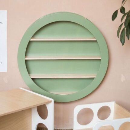 Wall-Mounted Circular Shelf