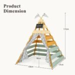 Wooden Tent house for kids