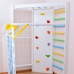 Wooden climbing rock for kids