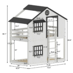 Play House Twin Over Twin Standard Bunk Bed