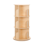 360° Display 3 tier floor standing bookshelf atorage rack