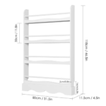 Aquilah 46.5'' H X 31.5'' W Furniture Book Display