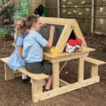 Outdoor Wooden Seated Easel
