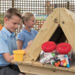 Outdoor Wooden Seated Easel